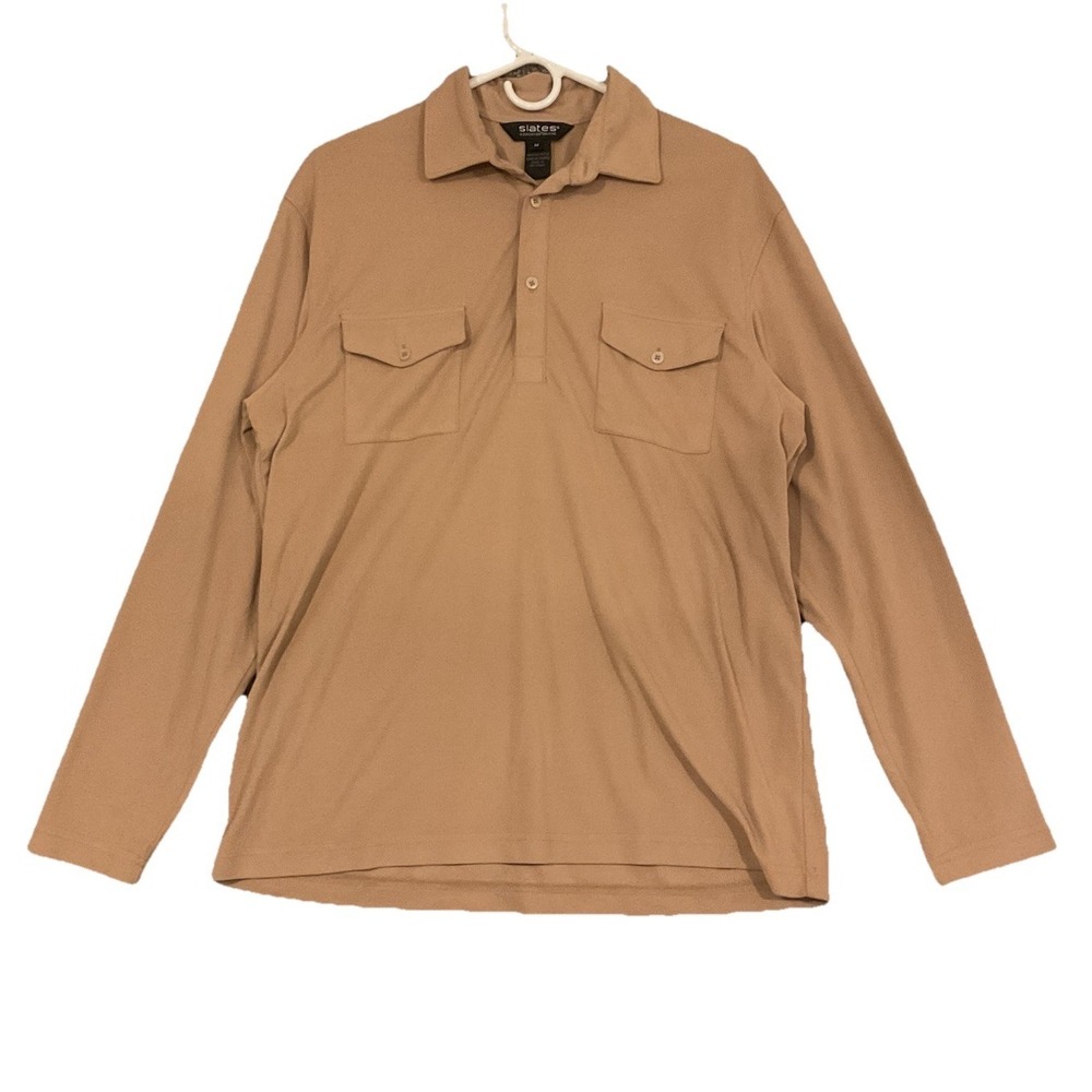 Slates A Dockers Brand Shirt Thick Sz M  Beige Front Pockets Men's‎
